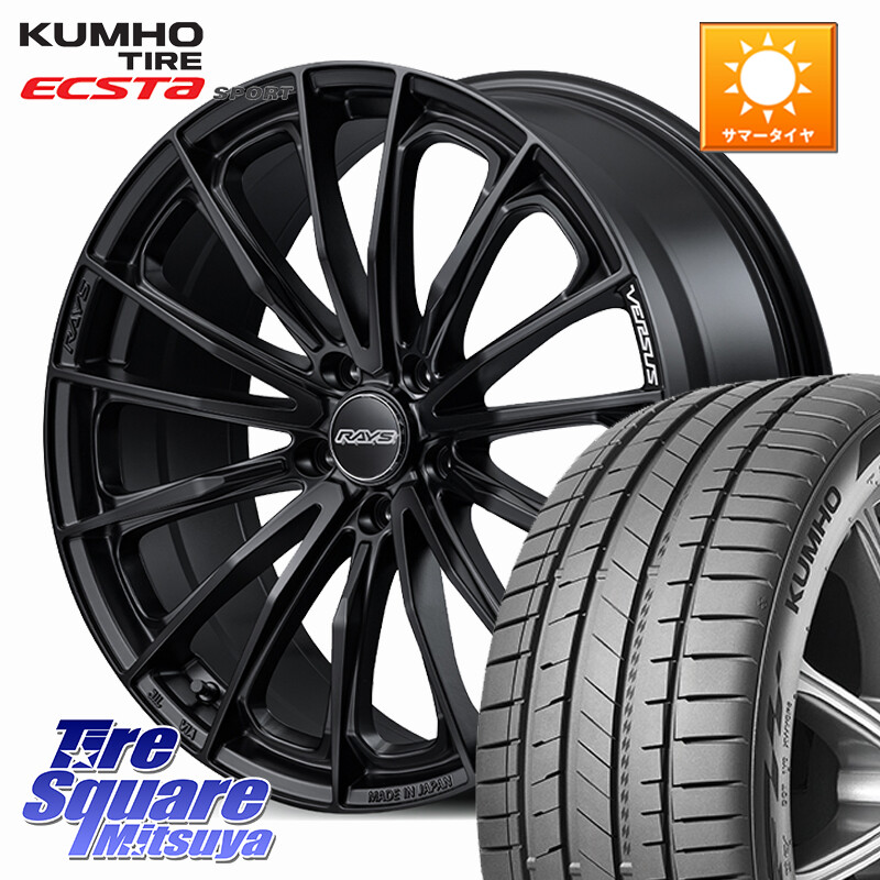 KUMHO ECSTA SPORT PS72 サマータイヤ 235/40R19RAYS 【欠品次回2~3月】 VERSUS VOUGE SE ホイール 19インチ 19X8.0J 35 5穴 114.3|タイヤスクエアミツヤ
