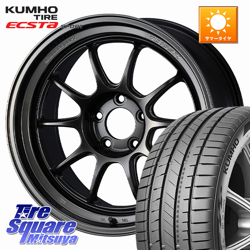 KUMHO ECSTA SPORT PS72 サマータイヤ 215/40R18WEDS TC105X DSR ウェッズスポーツ ホイール 18インチ 18X8.5J 43 5穴 100 210/A10系カローラ BRZ/86ローダウン車 BRZ GR 86 ハチロク 86 ハチロク|タイヤスクエアミツヤ
