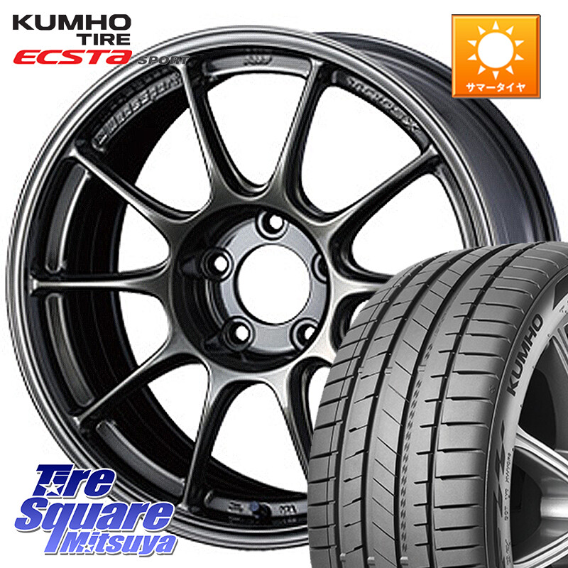 KUMHO ECSTA SPORT PS72 サマータイヤ【欠品次回8月以降】 235/45R17WEDS WedsSport TC-105X TC105X ウェッズ スポーツ ホイール 17インチ 17X8.0J 49 5穴 114.3 アリスト WRX S4 インプレッサ WRX｜タイヤスクエアミツヤ