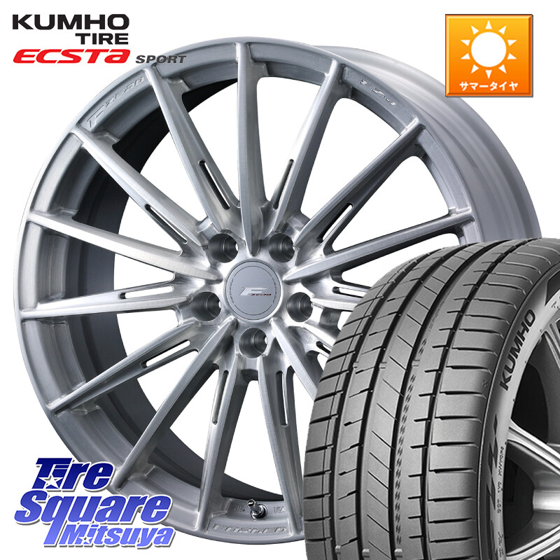 KUMHO ECSTA SPORT PS72 サマータイヤ【欠品次回8月以降】 225/55R19WEDS F ZERO FZ4 FZ-4 鍛造 FORGED 19インチ エフゼロ 19X8.0J 35 5穴 114.3 NX レクサス|タイヤスクエアミツヤ