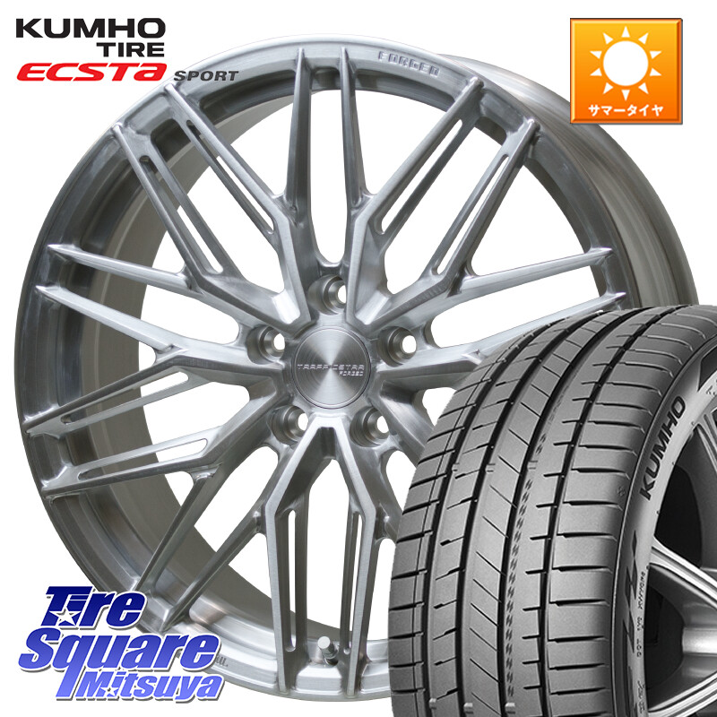 KUMHO ECSTA SPORT PS72 サマータイヤ【欠品次回8月以降】 255/50R19HotStuff TSF-03 BRS トラフィックスターフォージド 19インチ 19X8.0J 42 5穴 114.3 ムラーノ 日産|タイヤスクエアミツヤ