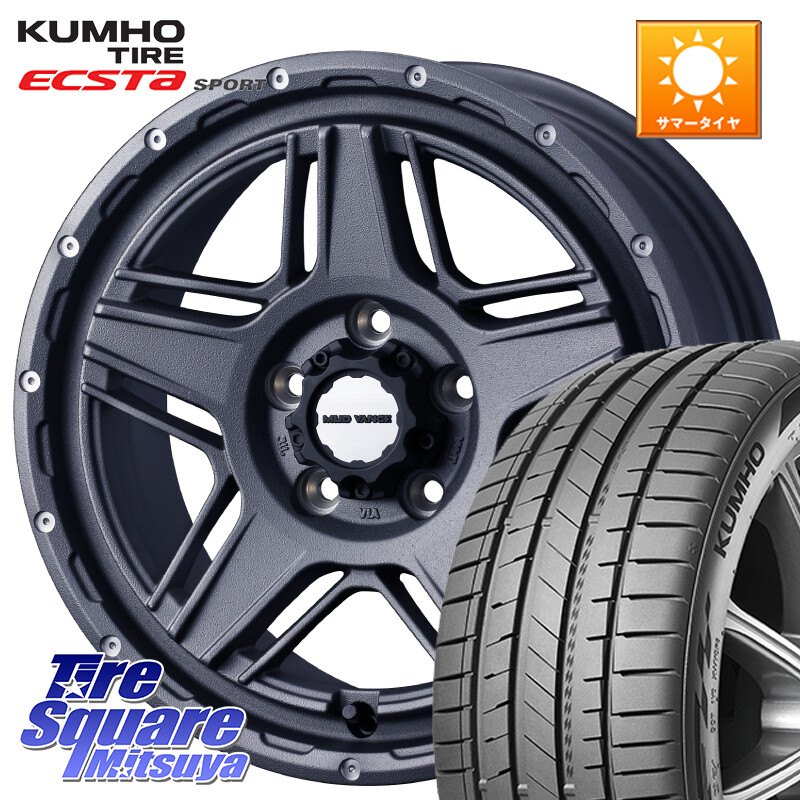 KUMHO ECSTA SPORT PS72 サマータイヤ【欠品次回8月以降】 215/40R17WEDS 40549 マッドヴァンス07 MUD VANCE 07 17インチ 17X7.0J 40 5穴 114.3|タイヤスクエアミツヤ