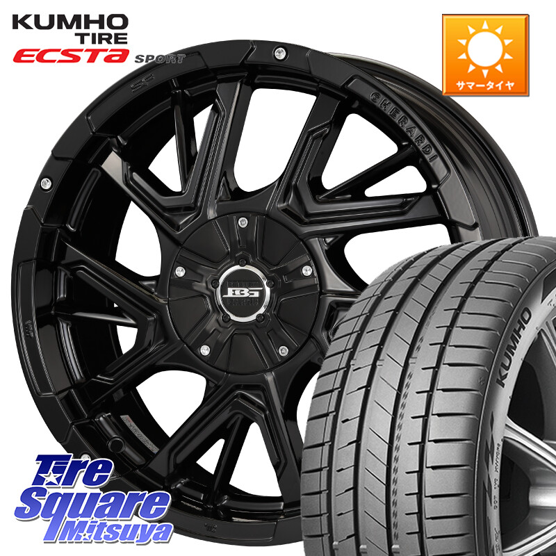 KUMHO ECSTA SPORT PS72 サマータイヤ 205/45R17KOSEI ボトムガルシア ゲラルディ ホイール 17X7.0J 42 5穴 114.3|タイヤスクエアミツヤ