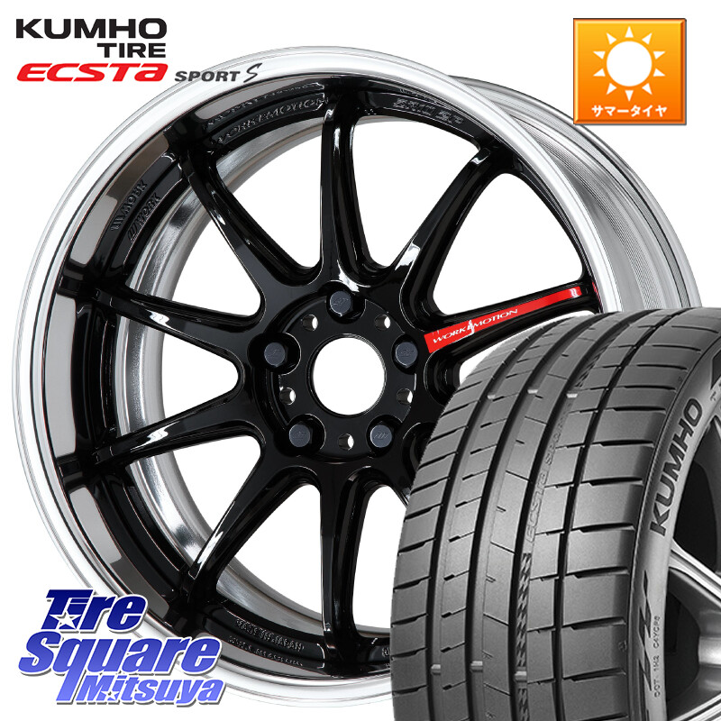 KUMHO ECSTA SPORT S PS72 サマータイヤ 225/40R19WORK EMOTION ZR10 L Disk 19インチ 2ピース 19X7.5J 30 5穴 114.3｜タイヤスクエアミツヤ
