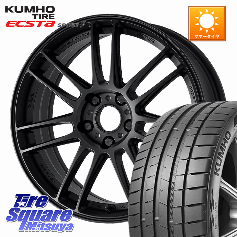KUMHO ECSTA SPORT S PS72 サマータイヤ 225/35R19WORK EMOTION ZR7 ホイール 18インチ 18X8.5J(86 Brembo) 47 5穴 100 BRZ ブレンボキャリパー|タイヤスクエアミツヤ