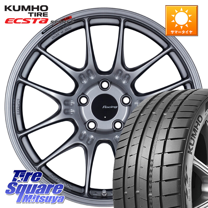 KUMHO ECSTA SPORT S PS72 サマータイヤ 255/35R19ENKEI エンケイ RACING GTC02 シルバー ホイール 19インチ 19X9.0J(VAB 4POT) 45 5穴 114.3 WRX STI|タイヤスクエアミツヤ