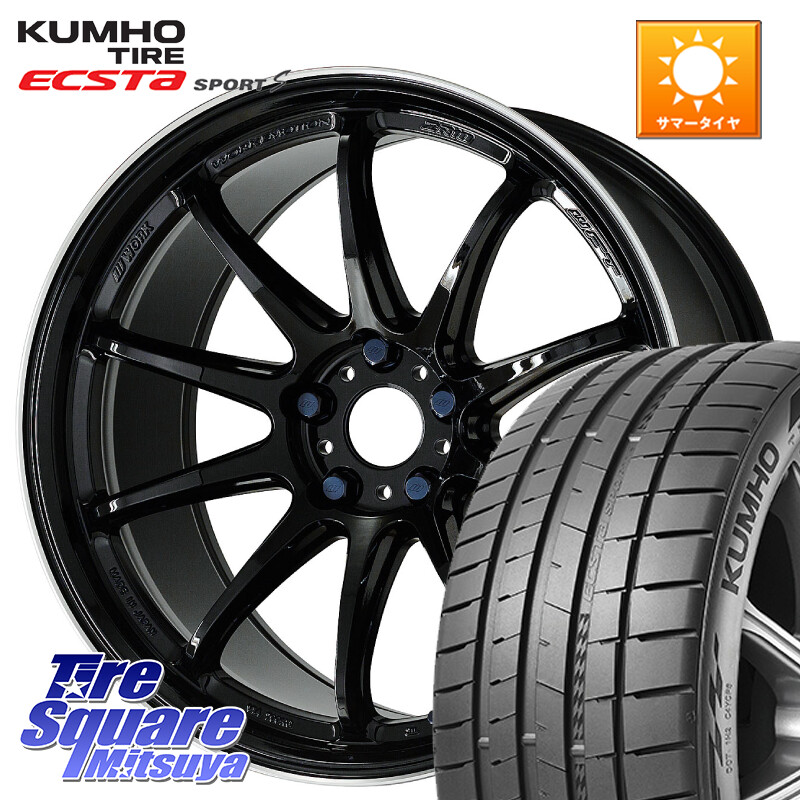 KUMHO ECSTA SPORT S PS72 サマータイヤ 225/40R19WORK ワーク EMOTION エモーション ZR10 19インチ 19X8.5J 38 5穴 114.3 クラウンロイヤル|タイヤスクエアミツヤ