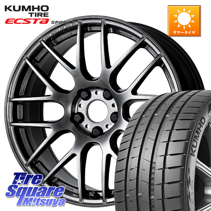 KUMHO ECSTA SPORT S PS72 サマータイヤ 225/40R19WORK ワーク EMOTION エモーション M8R GTK 19インチ 19X8.5J 45 5穴 114.3 RX-8 MAZDA クラウンロイヤル クラウンハイブリッド 220・H20系 クラウン 220系|タイヤスクエアミツヤ
