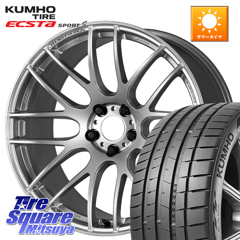KUMHO ECSTA SPORT S PS72 サマータイヤ 245/35R20WORK ワーク EMOTION エモーション M8R 20インチ 20X9.5J 28 5穴 114.3 アルファード ヴェルファイア カスタムサイズ|タイヤスクエアミツヤ
