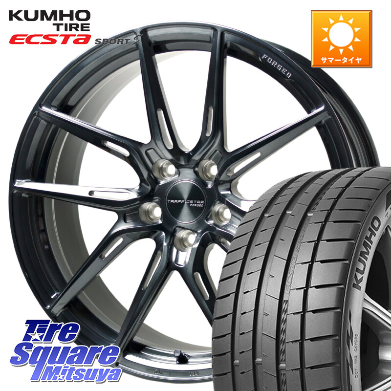KUMHO ECSTA SPORT S PS72 サマータイヤ 245/40R20HotStuff TSF-02 BRSC トラフィックスターフォージド 20インチ 20X8.5J 38 5穴 114.3 30系アルファード/ヴェルファイア 20系アルファード アルファードハイブリッド ヴェルファイアハイブリッド ヴェルファイア ヴァン|タイヤスクエアミツヤ