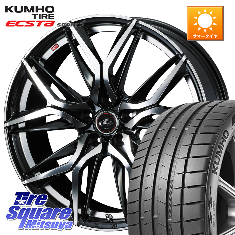 KUMHO ECSTA SPORT S PS72 サマータイヤ 245/35R20WEDS 40846 レオニス LEONIS LM 20インチ 20X8.5J 35 5穴 114.3 30系アルファード/ヴェルファイア 20系アルファード アルファードハイブリッド ヴェルファイアハイブリッド ヴェルファイア アルファード｜タイヤスクエアミツヤ