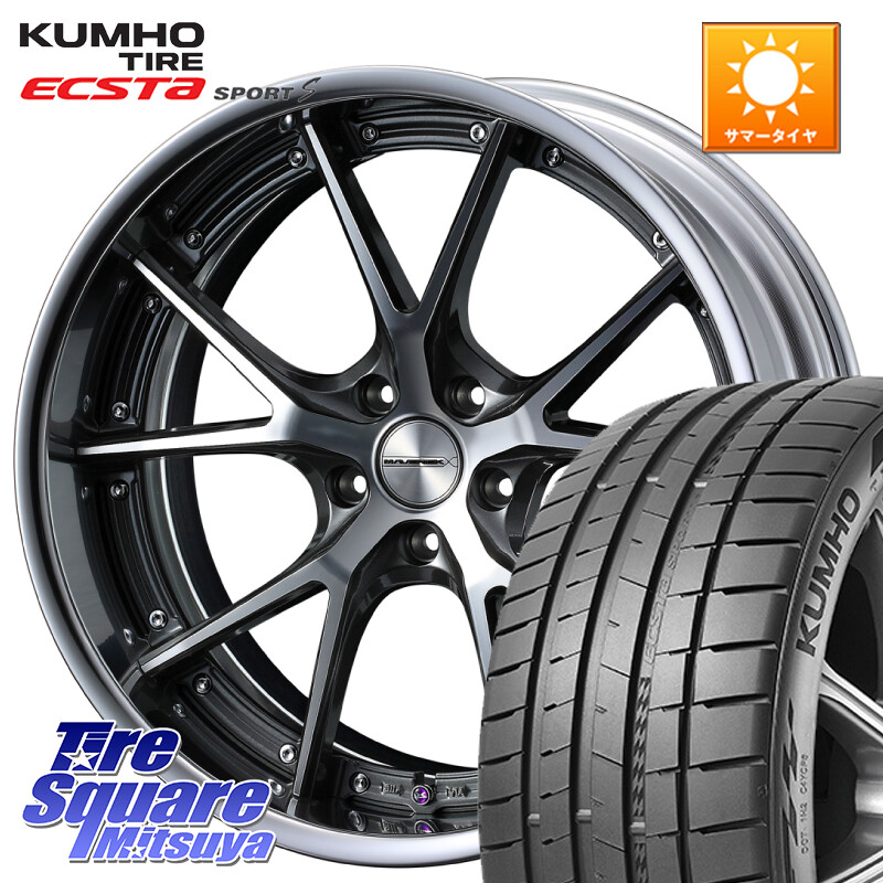 KUMHO ECSTA SPORT S PS72 サマータイヤ 235/35R20WEDS MAVERICK 905S S-LoDisk 20インチ 2ピース 20X8.0J 38 5穴 114.3 アコード｜タイヤスクエアミツヤ