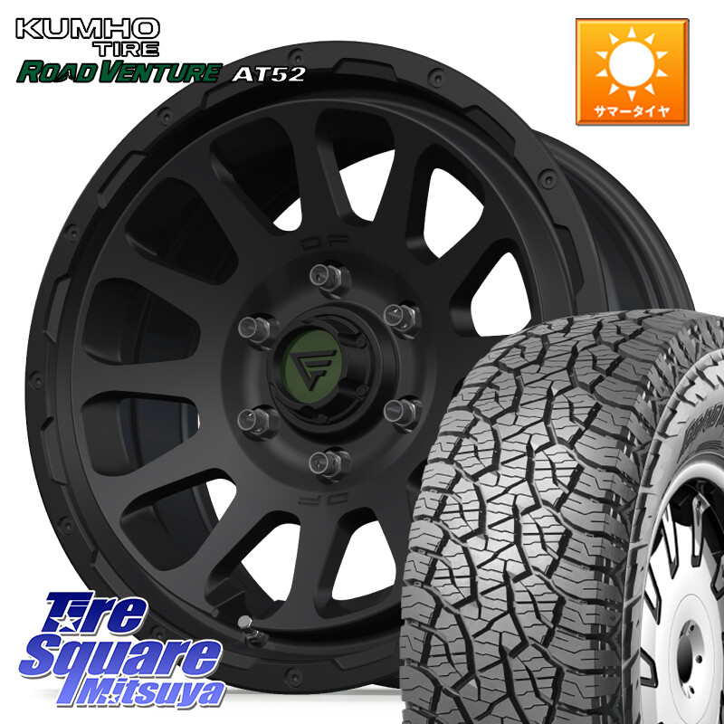 KUMHO ロードベンチャー AT52 サマータイヤ 265/65R17DELTA FORCE デルタフォース オーバル 6穴 ホイール 17インチ 17X8.0J 20 6穴 139.7 GUN226ハイラックス 150系プラド ランクル[FJ] トライトンGSR GUN125ハイラックス Tacoma ハイラックス HILUX ハイラックス サ｜タイヤスクエアミツヤ