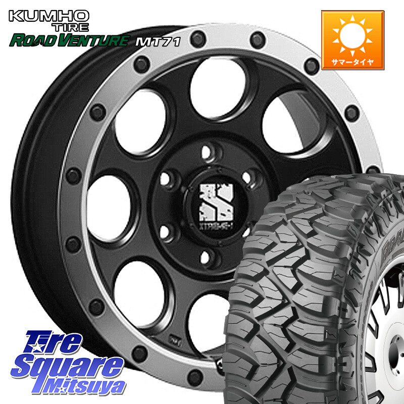 KUMHO ROAD VENTURE MT71 サマータイヤ 285/70R17MLJ XJ03 エクストリームJ XTREME-J ホイール 17インチ 17X8.0J 20 6穴 139.7 Tacoma｜タイヤスクエアミツヤ