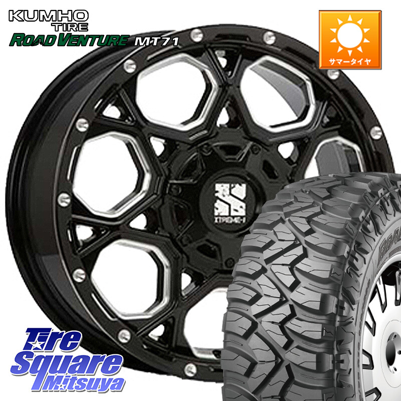 KUMHO ROAD VENTURE MT71 サマータイヤ 285/70R17MLJ XJ06 XTREME-J エクストリームJ ホイール 17インチ 17X8.0J 20 6穴 139.7 Tacoma｜タイヤスクエアミツヤ