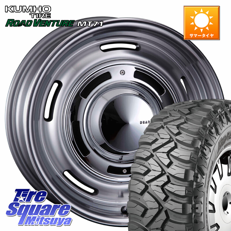 KUMHO ROAD VENTURE MT71 サマータイヤ 285/70R17CRIMSON ディーン クロスカントリー グレー 17インチ 17X8.0J 20 6穴 139.7 Tacoma|タイヤスクエアミツヤ