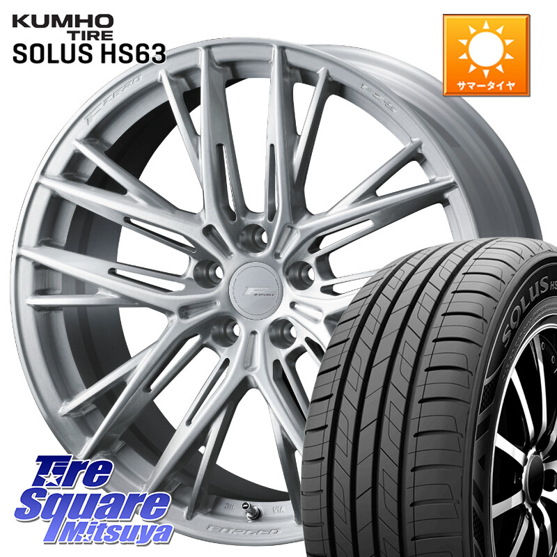 KUMHO SOLUS HS63 サマータイヤ 235/50R18WEDS F ZERO FZ-5 FZ5 鍛造 FORGED ホイール 18インチ エフゼロ 18X8.5J 35 5穴 114.3 30系アルファード/ヴェルファイア 20系アルファード ヴェルファイアハイブリッド ヴェルファイア アルファード|タイヤスクエアミツヤ