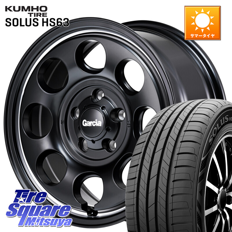 KUMHO SOLUS HS63 サマータイヤ 215/60R16MANARAY MID Garcia Palm8 ガルシア パーム8 ホイール 16インチ 16X7.0J 40 5穴 114.3 ジューク JUKE 日産 マークXジオ エスティマ HS レクサス スカイラインセダン 日産 クラウンロイヤル クラウンハイブリッド ES レクサス｜タイヤスクエアミツヤ