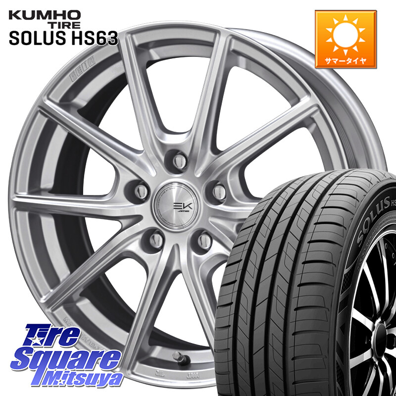 KUMHO SOLUS HS63 サマータイヤ 225/60R17KYOHO SEIN EK ザインEK ホイール 17インチ 17X7.0J(M14B) 42 5穴 114.3 レクサスLBX|タイヤスクエアミツヤ