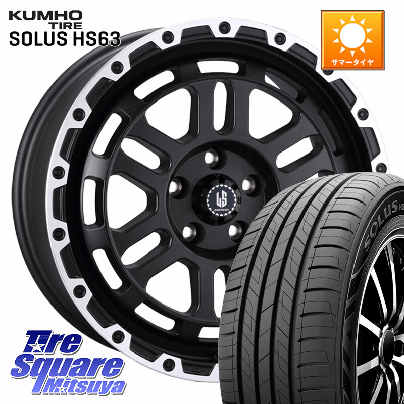 KUMHO SOLUS HS63 サマータイヤ 235/50R18阿部商会 LA STRADA DISCOVER ホイール 18インチ 18X8.0J 40 5穴 114.3 30系アルファード/ヴェルファイア 20系アルファード ヴェルファイアハイブリッド ヴェルファイア アルファード|タイヤスクエアミツヤ