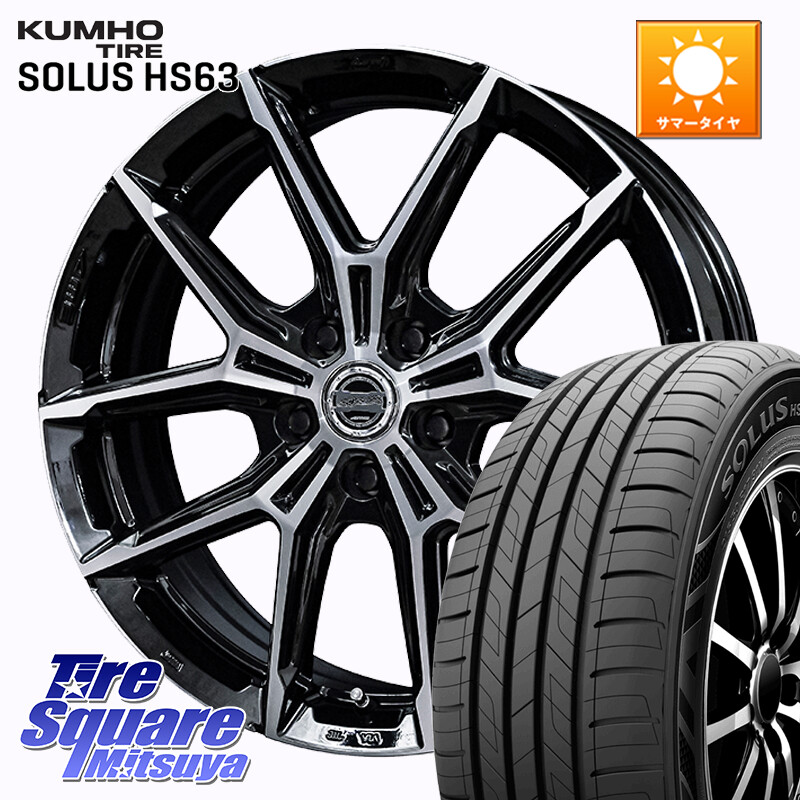 KUMHO SOLUS HS63 サマータイヤ 225/55R19KYOHO SMACK +EK M1 平座仕様(レクサス・トヨタ専用) ホイール 19インチ スマック 19X7.0J 40 5穴 120 40系アルファード/ヴェルファイア レクサスLM ヴェルファイアハイブリッド ヴェルファイア アルファードハイブリッド|タイヤスクエアミツヤ