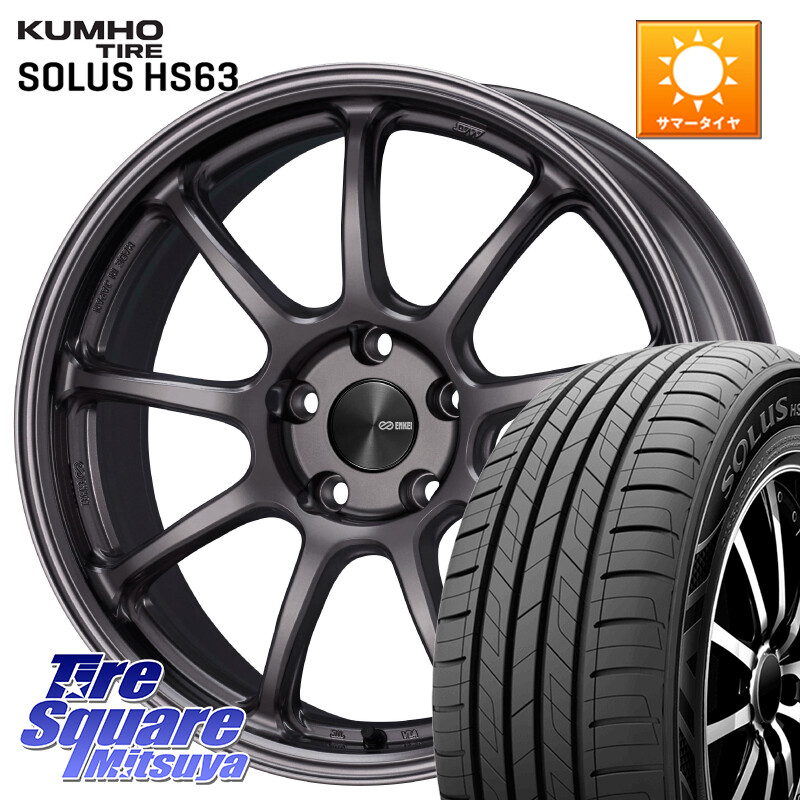 KUMHO SOLUS HS63 サマータイヤ 235/50R18ENKEI PerformanceLine PF09 ホイール 18インチ 18X8.0J 45 5穴 114.3 エスティマ｜タイヤスクエアミツヤ