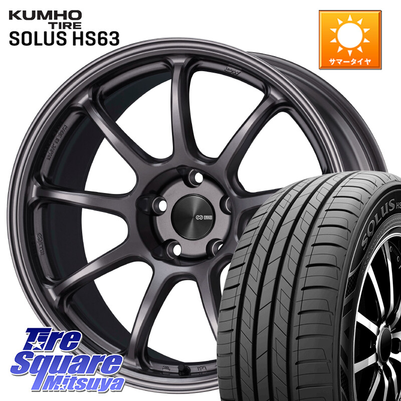KUMHO SOLUS HS63 サマータイヤ 225/50R18ENKEI PerformanceLine PF09 ホイール 18インチ 18X8.5J 45 5穴 114.3｜タイヤスクエアミツヤ