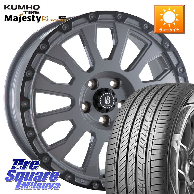 KUMHO SOLUS TA91 Majesty9 235/50R18阿部商会 LA STRADA AVENTURA アヴェンチュラ 18インチ 18X8.0J 40 5穴 114.3 30系アルファード/ヴェルファイア 20系アルファード ヴェルファイアハイブリッド ヴェルファイア アルファード|タイヤスクエアミツヤ