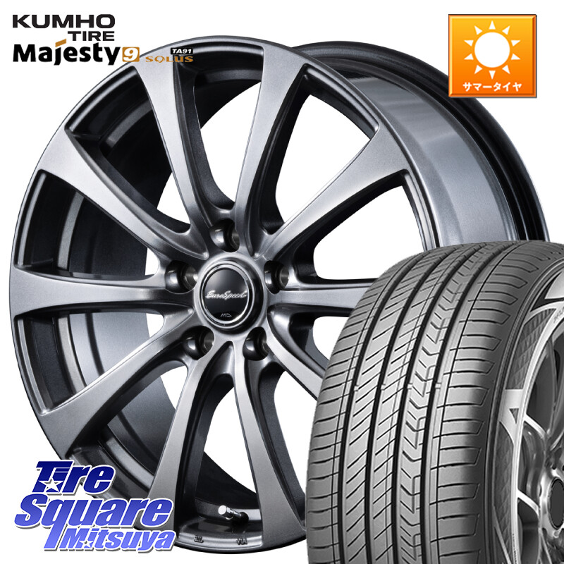 KUMHO SOLUS TA91 Majesty9 205/55R17MANARAY MID EuroSpeed G10 在庫● ホイール 17インチ 17X7.0J 48 5穴 100 レガシー レガシィ ワゴン｜タイヤスクエアミツヤ 55,452円