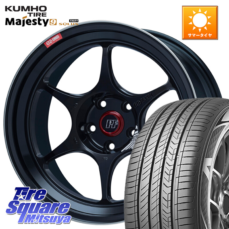 KUMHO SOLUS TA91 Majesty9 235/50R18ENKEI エンケイ PerformanceLine PF06 BK ホイール 18インチ 18X8.5J 35 5穴 114.3 30系アルファード/ヴェルファイア 20系アルファード ヴェルファイアハイブリッド ヴェルファイア アルファード|タイヤスクエアミツヤ