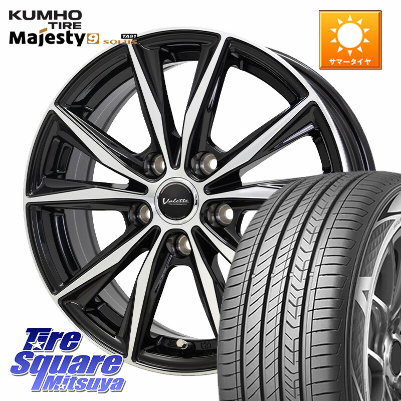KUMHO SOLUS TA91 Majesty9 205/60R16HotStuff Valette Sting ヴァレット スティング ホイール 16インチ 16X6.0J 50 5穴 114.3 80系ノア/ヴォクシー ノア NOAH ステップワゴン｜タイヤスクエアミツヤ