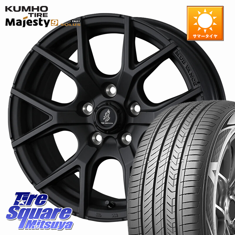 KUMHO SOLUS TA91 Majesty9 235/50R18WEDS マッドヴァンスSD MUDVANCE SD ホイール 18インチ 18X7.5J 35 5穴 114.3 30系アルファード/ヴェルファイア 20系アルファード ヴェルファイアハイブリッド ヴェルファイア アルファード｜タイヤスクエアミツヤ