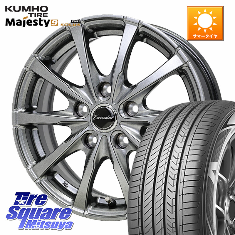 KUMHO SOLUS TA91 Majesty9 235/50R18HotStuff Exceeder E08 ホイール 18インチ エクシーダ 18X7.5J 38 5穴 114.3 30系アルファード/ヴェルファイア 20系アルファード ヴェルファイアハイブリッド ヴェルファイア アルファード｜タイヤスクエアミツヤ