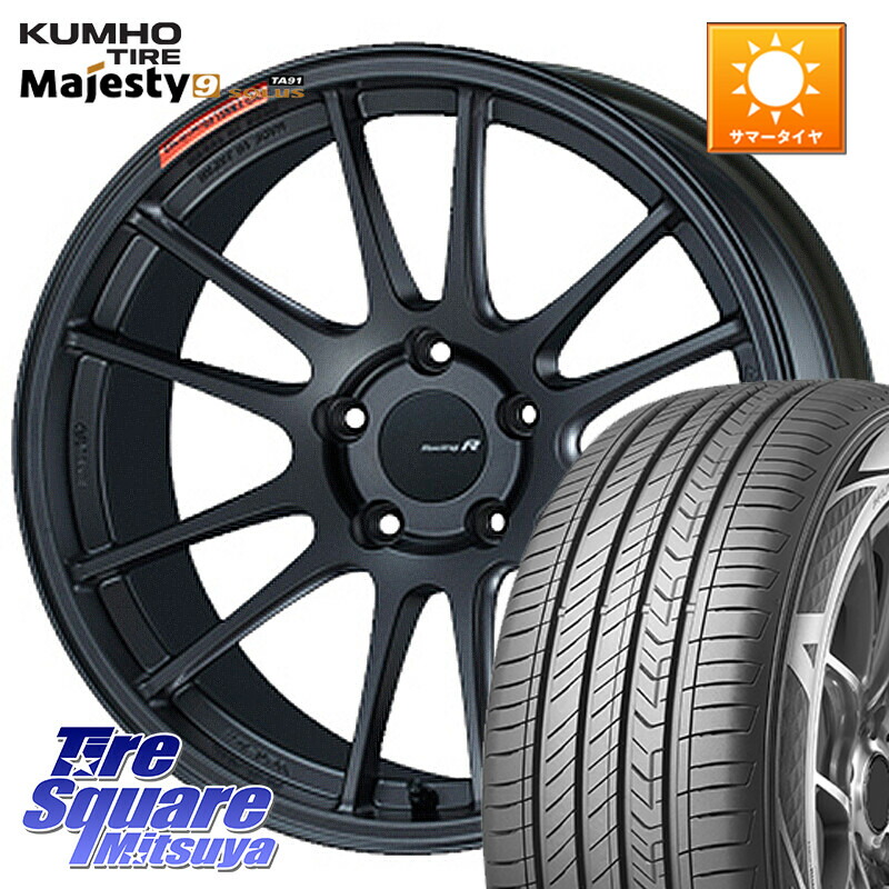 KUMHO SOLUS TA91 Majesty9 225/50R18ENKEI エンケイ Racing Revolution GTC01RR ホイール 18X7.5J 45 5穴 114.3 MPV｜タイヤスクエアミツヤ