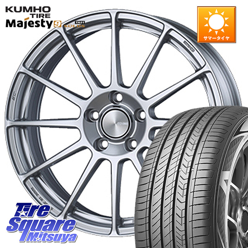 KUMHO SOLUS TA91 Majesty9 225/50R18ENKEI エンケイ PerformanceLine PF03 ホイール 18X7.0J 45 5穴 114.3 C-HR RV系ヴェゼル RC系オデッセイ後期 MAZDA6 10系アルファード エスティマハイブリッド エスティマ RVR UX レクサス MPV｜タイヤスクエアミツヤ
