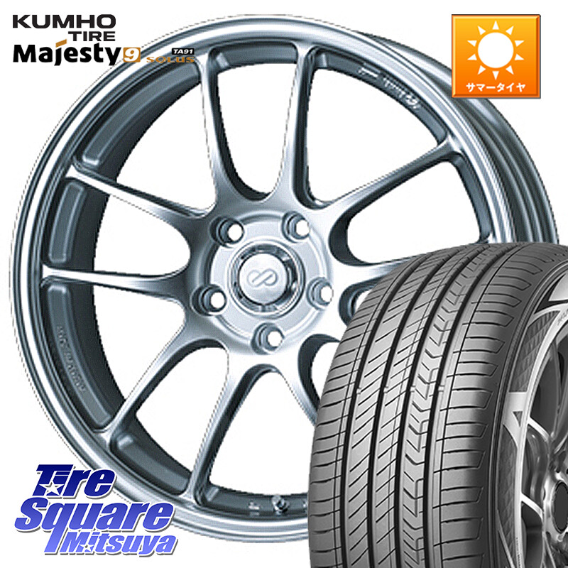 KUMHO SOLUS TA91 Majesty9 235/50R18ENKEI エンケイ PerformanceLine PF01 ホイール 18X8.5J 35 5穴 114.3 30系アルファード/ヴェルファイア 20系アルファード ヴェルファイアハイブリッド ヴェルファイア アルファード｜タイヤスクエアミツヤ