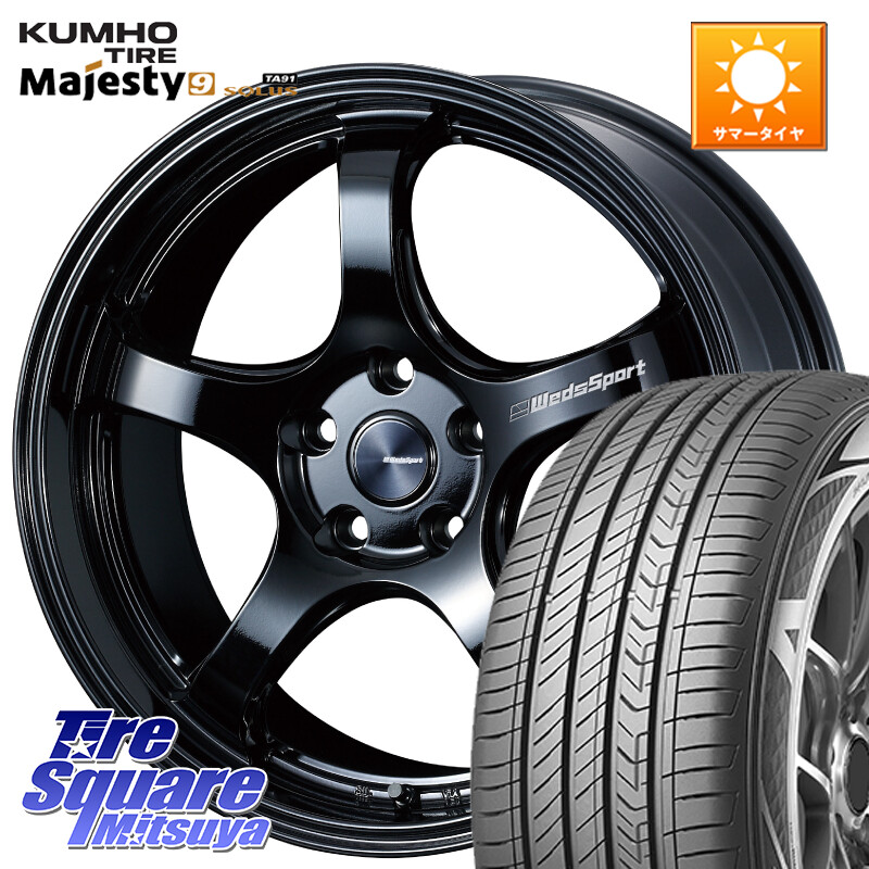 KUMHO SOLUS TA91 Majesty9 225/50R18WEDS WedsSport RN-05M RN05M ウェッズ スポーツ ホイール 18インチ 18X7.5J 45 5穴 114.3 MPV|タイヤスクエアミツヤ