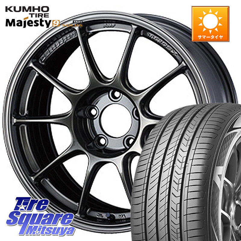 KUMHO SOLUS TA91 Majesty9 205/60R16WEDS WedsSport TC-105X TC105X ウェッズ スポーツ ホイール 16インチ 16X7.0J 48 5穴 100 エクシーガ｜タイヤスクエアミツヤ 113,200円
