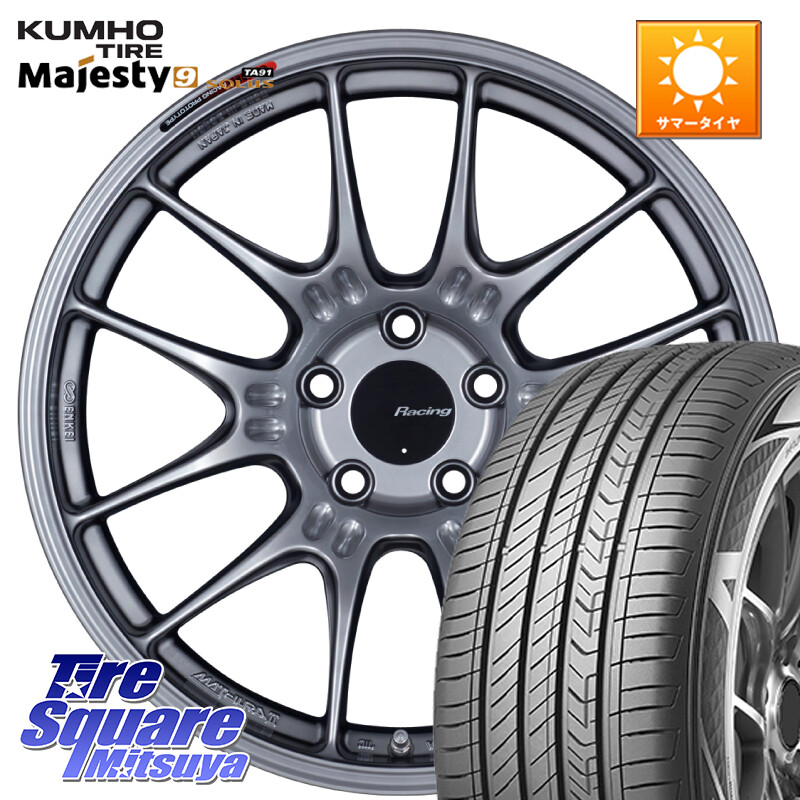 KUMHO SOLUS TA91 Majesty9 235/50R18ENKEI エンケイ RACING GTC02 シルバー ホイール 18インチ 18X8.5J 35 5穴 114.3 30系アルファード/ヴェルファイア 20系アルファード ヴェルファイアハイブリッド ヴェルファイア アルファード｜タイヤスクエアミツヤ