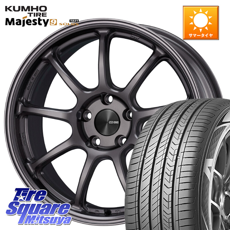 KUMHO SOLUS TA91 Majesty9 225/50R18ENKEI PerformanceLine PF09 ホイール 18インチ 18X7.5J 48 5穴 100｜タイヤスクエアミツヤ 103,245円