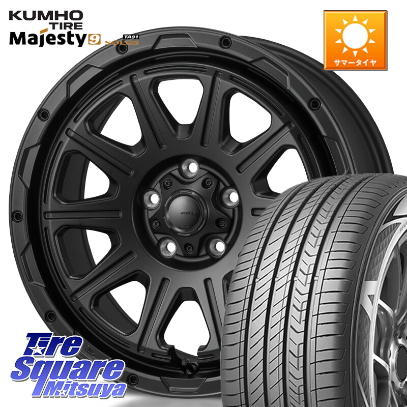 KUMHO SOLUS TA91 Majesty9 205/55R17MONZA HI-BLOCK REGULES BK 17インチ 17X7.5J 41 5穴 114.3 RP6～8ステップワゴン｜タイヤスクエアミツヤ 87,857円