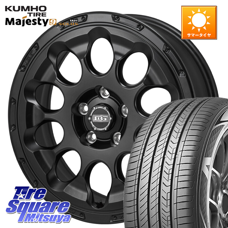 KUMHO SOLUS TA91 Majesty9 205/55R17Japan三陽 ボトムガルシア CHRONO クロノ 17X7.0J 45 5穴 114.3 90系ノア/ヴォクシー RP6～8ステップワゴン MAZDA3 P15キックス ノア NOAH｜タイヤスクエアミツヤ