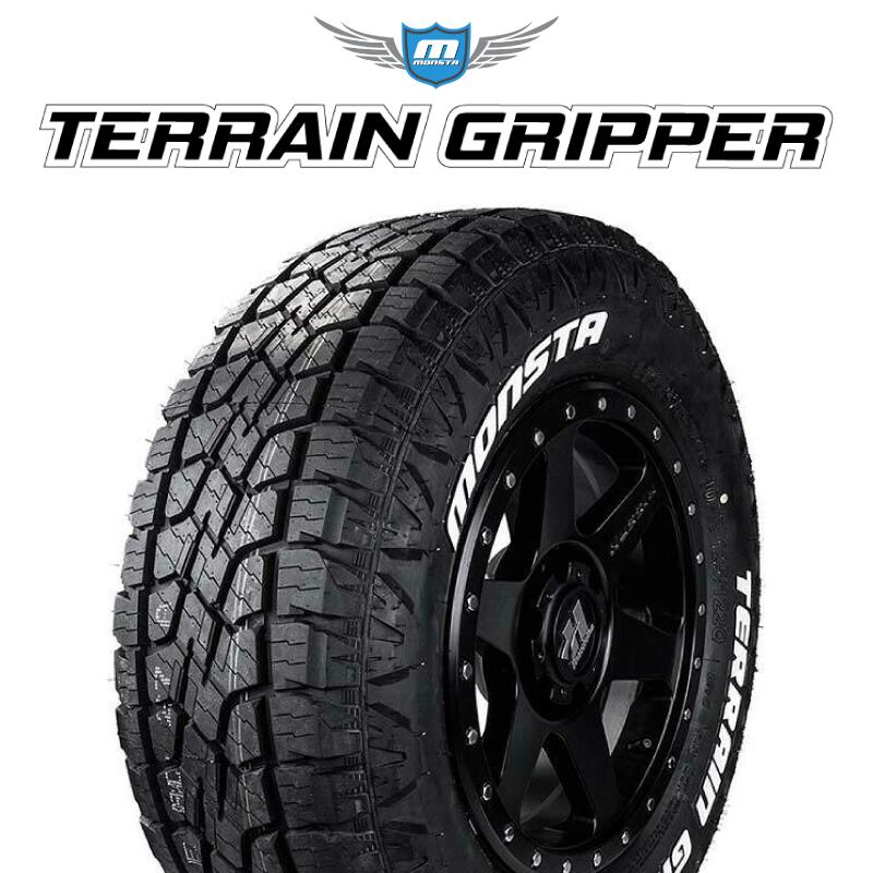 【取付対象】【4本1セットでの販売】MONSTA TIRE TERRAIN GRIPPER ALL TERRAIN ホワイトレター 265/65R17 4本価格 タイヤのみ サマータイヤ 17インチ|タイヤスクエアミツヤ
