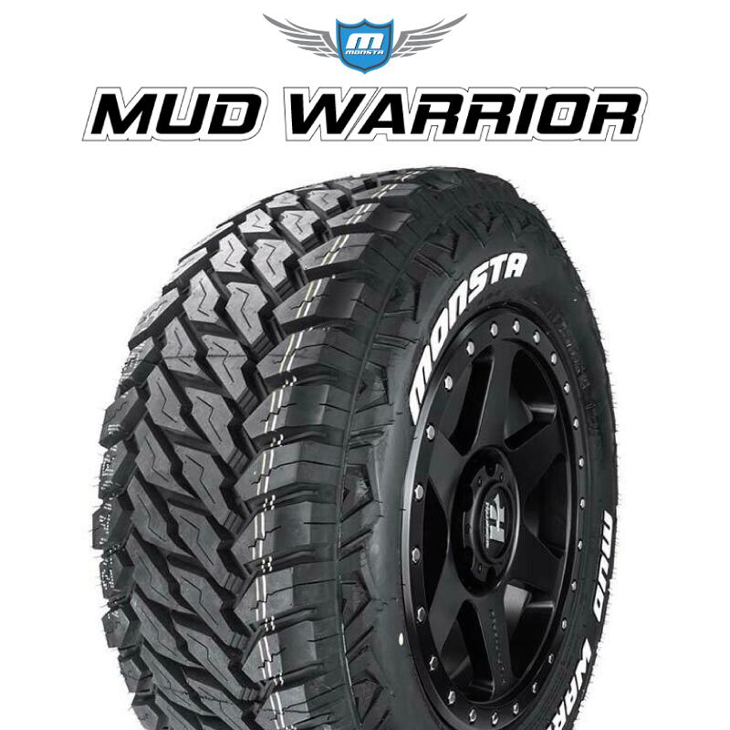 【取付対象】【2本以上からの販売】 MONSTA TIRE MUD WARRIOR MT M/T ホワイトレター 265/65R17 1本価格 タイヤのみ サマータイヤ 17インチ