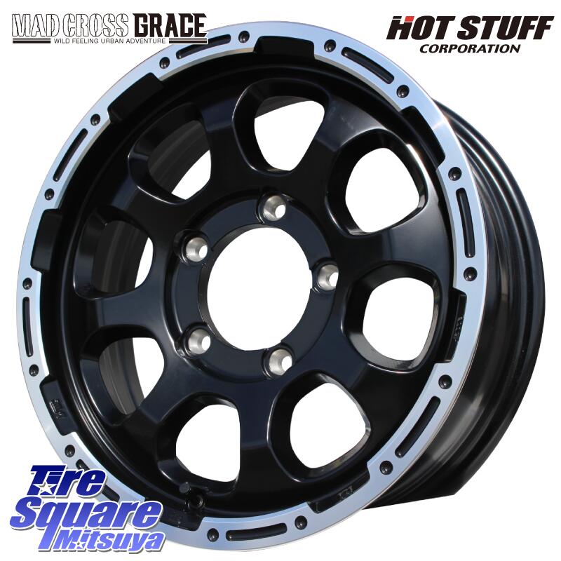 グッドイヤー EffcientGrip ECO EG02 サマータイヤ 215/65R16HotStuff マッドクロス GRACE グレイス BK JIMNY ホイール 16インチ 16X5.5J 20 5穴 139.7 ジムニー専用(要オーバーフェンダー等) AZオフロード カスタムサイズ|タイヤスクエアミツヤ