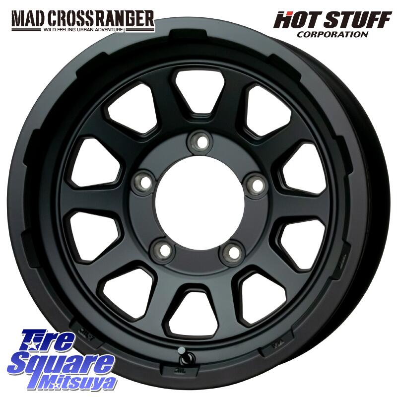 KUMHO Winter Portran CW61 2025年製 クムホ ウィンターポートランCW61 スタッドレス ミツヤ 195/80R15 107*105 HotStuff マッドクロス レンジャー ブラック JIMNY ホイール 15インチ 15 X 6.0J(JB74) +0 5穴 139.7 ジムニ－シエラ・ノマド(カスタム)