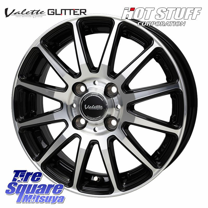 グッドイヤー EffcientGrip ECO EG02 サマータイヤ 165/60R14HotStuff Valette GLITTER グリッター ホイール 14インチ 14X4.5J 45 4穴 100 トッポBJ エブリイ ワゴン｜タイヤスクエアミツヤ