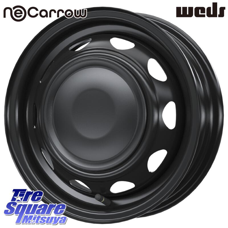 WEDS 14044 NeoCarrow ネオキャロ ブラック スチール 14インチ ホイール 14 X 4.5J +45 4穴 100 ブリヂストン ポテンザ アドレナリン RE005 Adrenalin【国内正規品】サマータイヤ 165/55R14 ハイゼット アゲトラCustom車用※軽自動車専用ホイール※