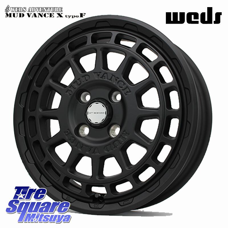 グッドイヤー EffcientGrip ECO EG02 サマータイヤ 165/60R14WEDS MUDVANCE X TYPE F ホイール 14インチ マッドヴァンス タイプF 14X4.5J 45 4穴 100 トッポBJ エブリイ ワゴン｜タイヤスクエアミツヤ