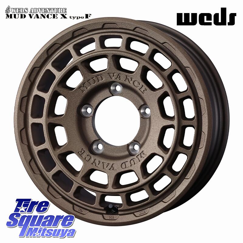WEDS MUDVANCE X TYPE F ※インセット-5 ホイール 16インチ マッドヴァンス 16 X 6.0J +0 5穴 139.7 DUNLOP ダンロップ グラントレック RT01 ホワイトレター サマータイヤ R/T01 215/65R16 109*107 ジムニー専用(要オーバーフェンダー等) ジムニ－シエラ・ノマド(カスタ